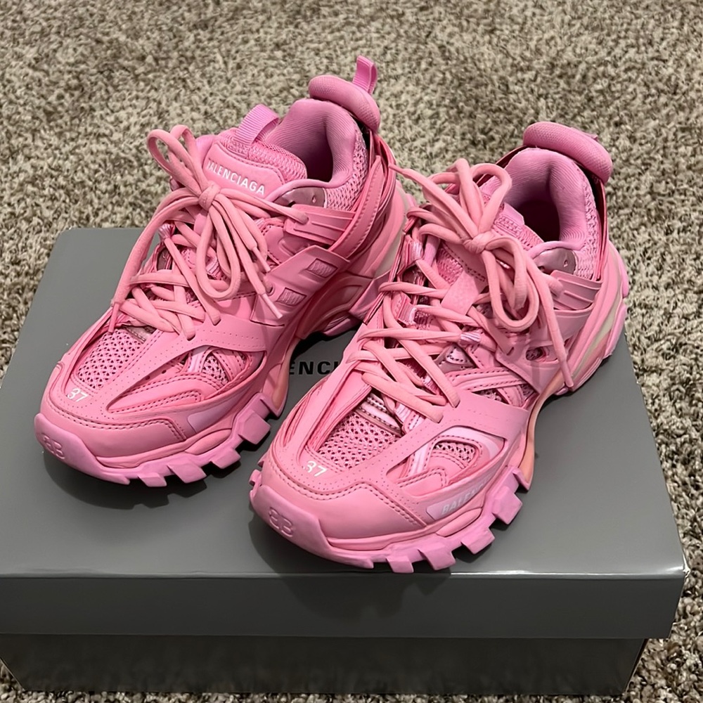 Pink Balenciaga Track Led Sneakers